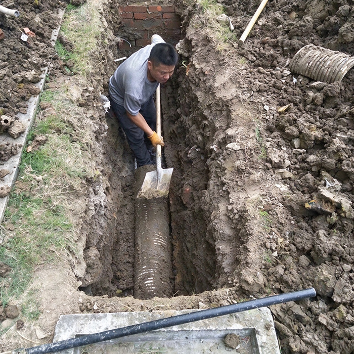 锡山区某老旧小区排水管网沟槽开挖换管工程