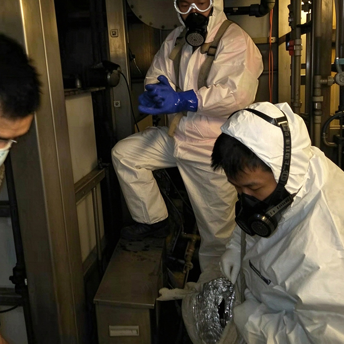 新吴区某工业废水站有限空间罐体清淤工程