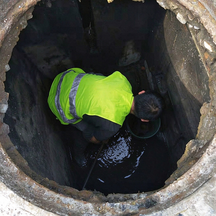 江阴市某老旧小区砖砌窨井人工清淤工程