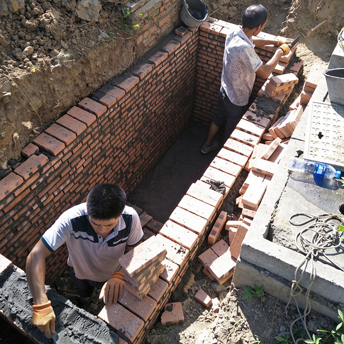 滨湖区某小区地下砖砌雨水调蓄池砌筑工程