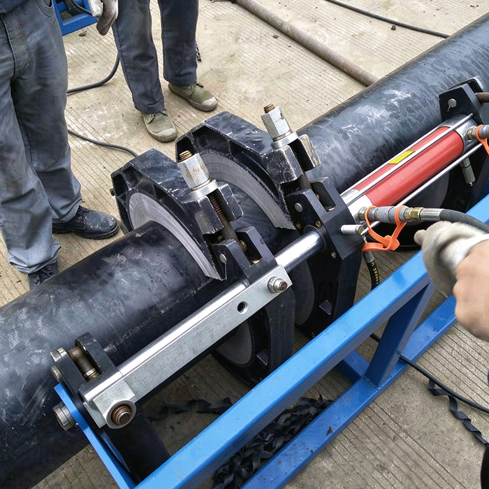 锡山区某仓储物流园大口径PE管热熔对接工程