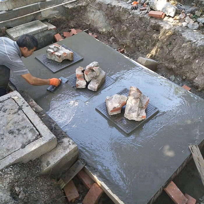 江阴市某镇区雨水检查井基础混凝土浇筑工程