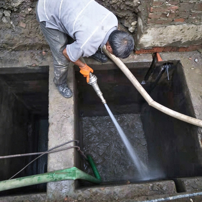 我司完成滨湖区某小区化粪池高压清洗及吸污工程